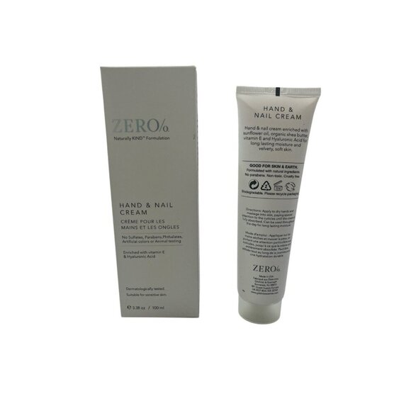 Zero% Hand & Nail Cream 3.38 Fl Oz. Gilchrist & Soames NEW - Picture 1 of 3